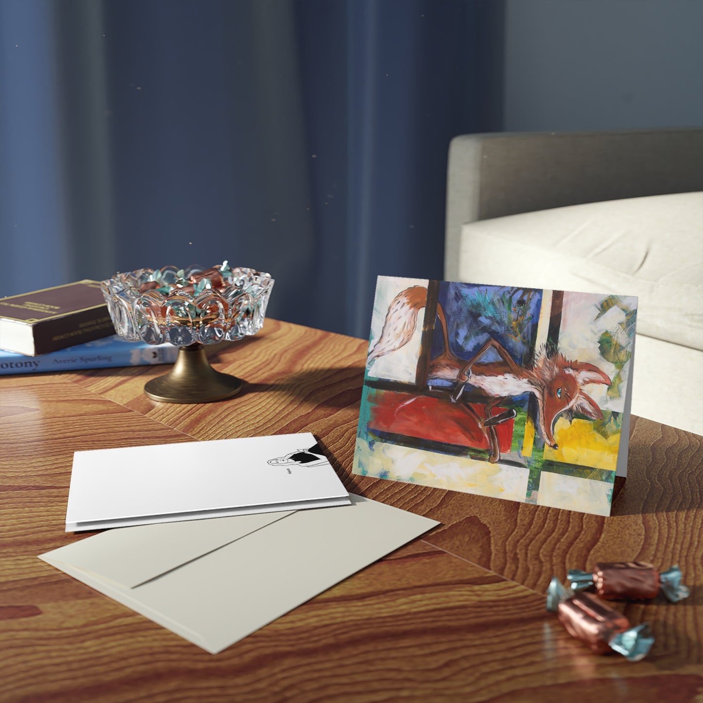 Mondrian Fox (Postcard stack)