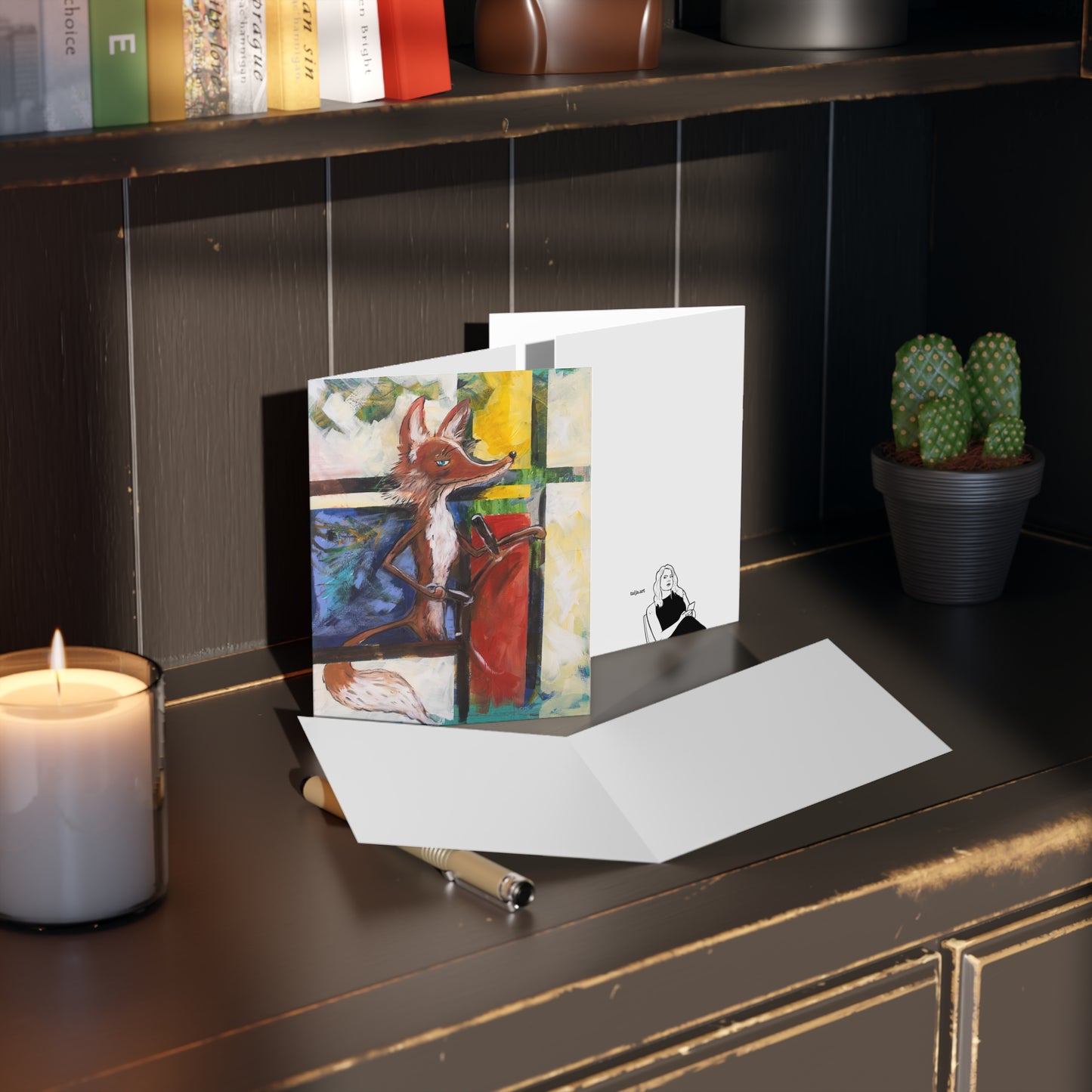 Mondrian Fox (Postcard stack)