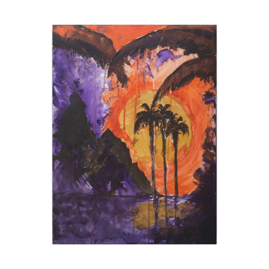 Palmdark (Canvas print)