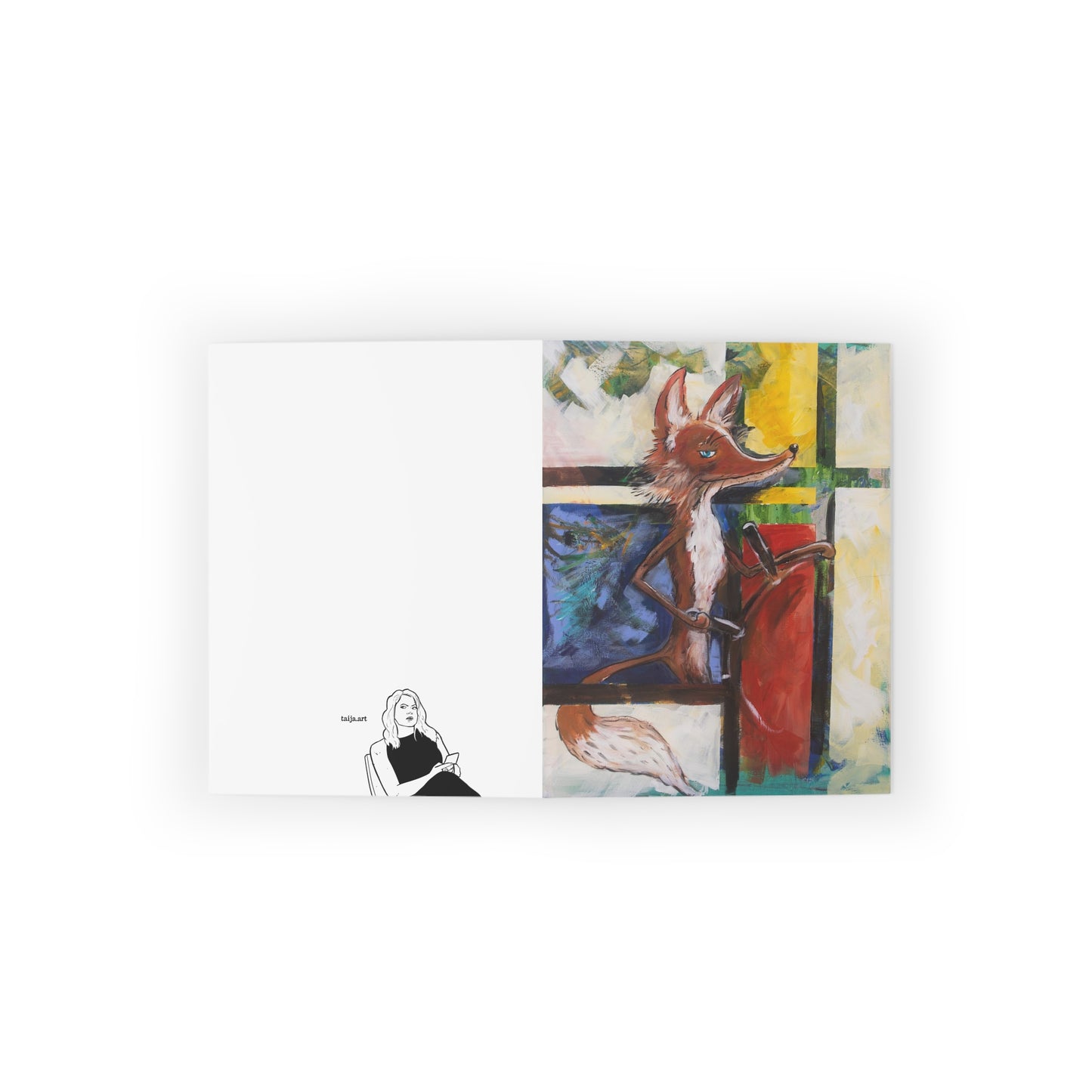 Mondrian Fox (Postcard stack)