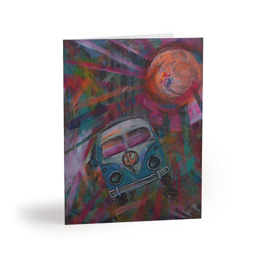 Neon Bus (Postcard stack)