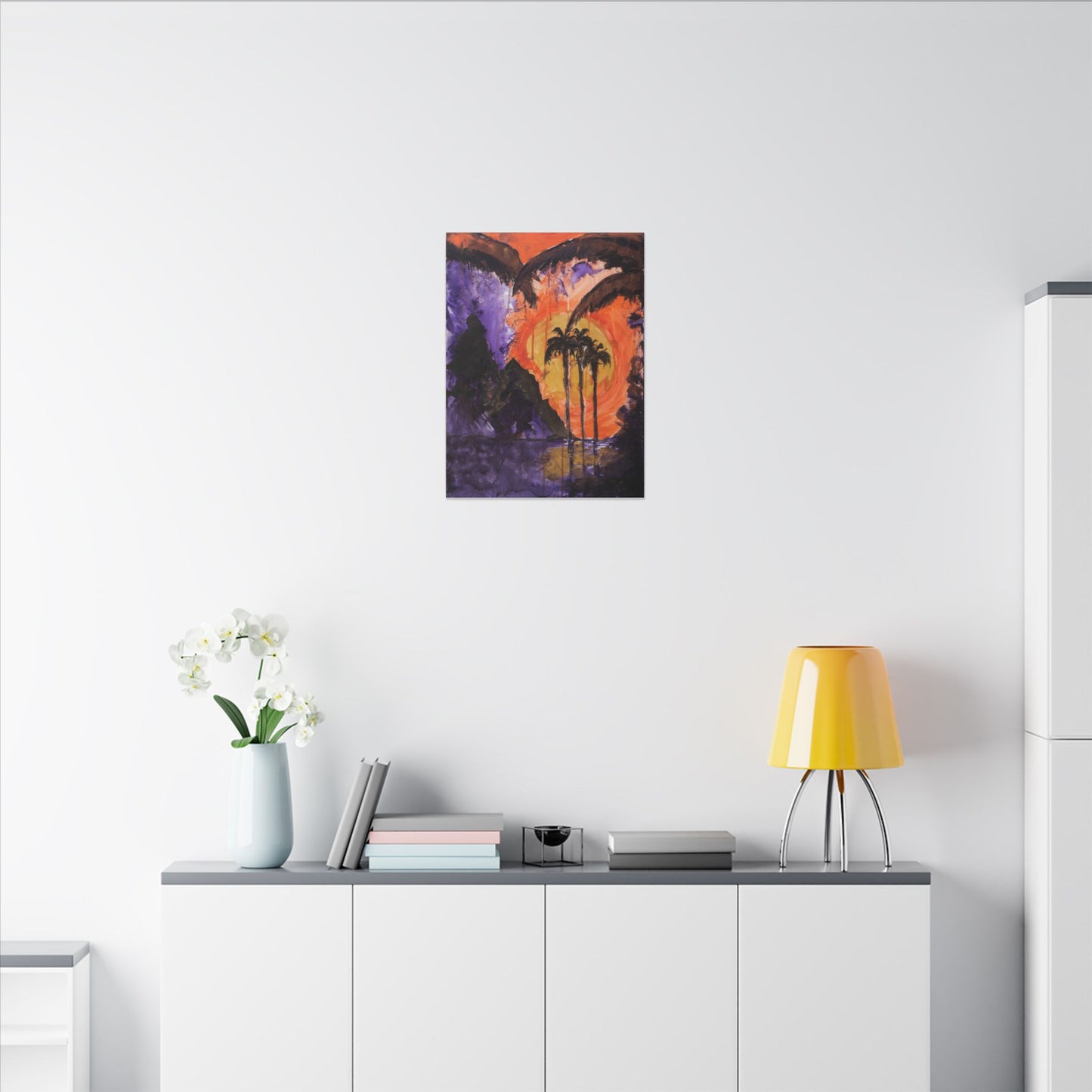 Palmdark (Canvas print)