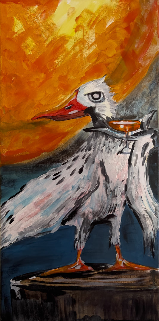 Seagull & Paper Plane