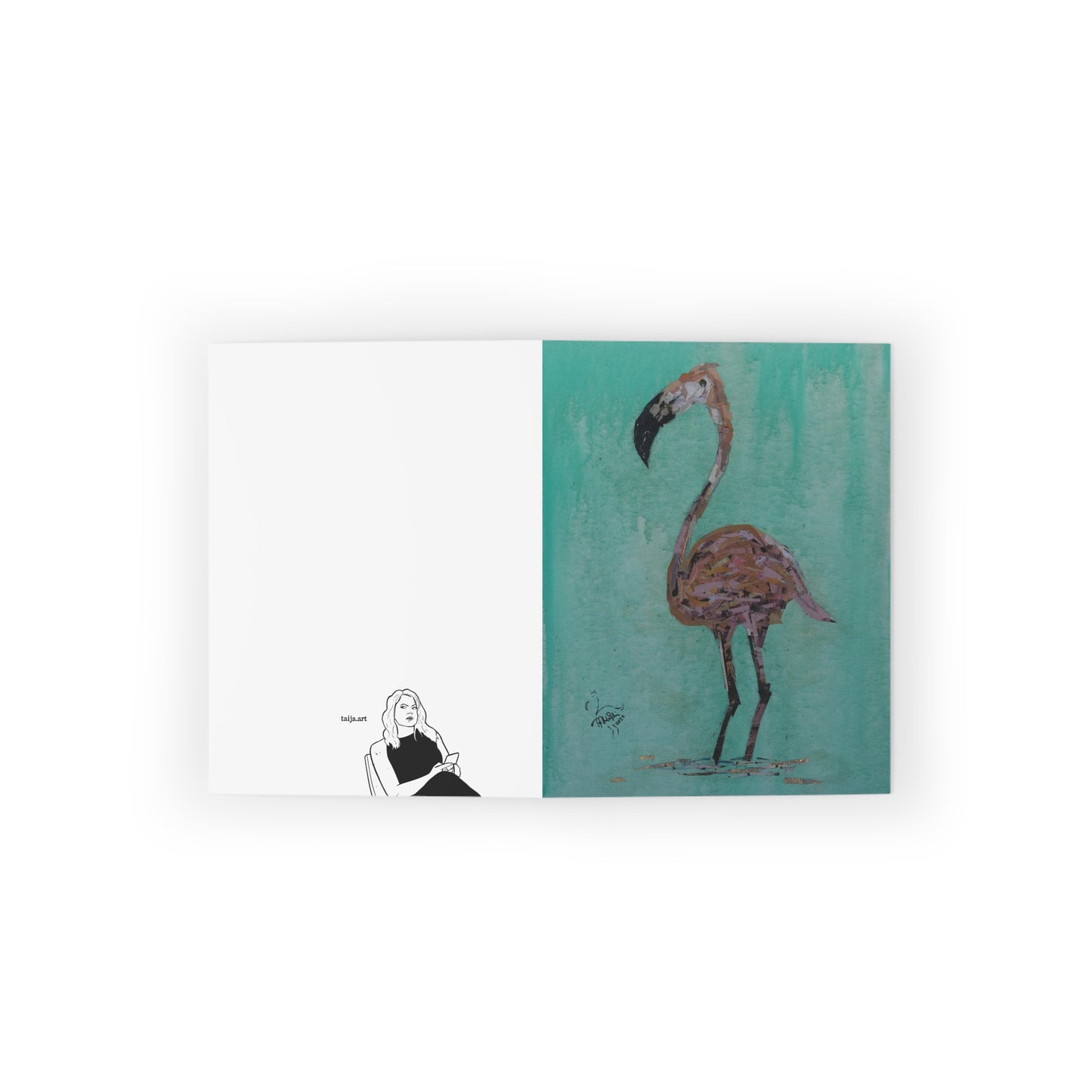 Flamingo (Postcard stack)