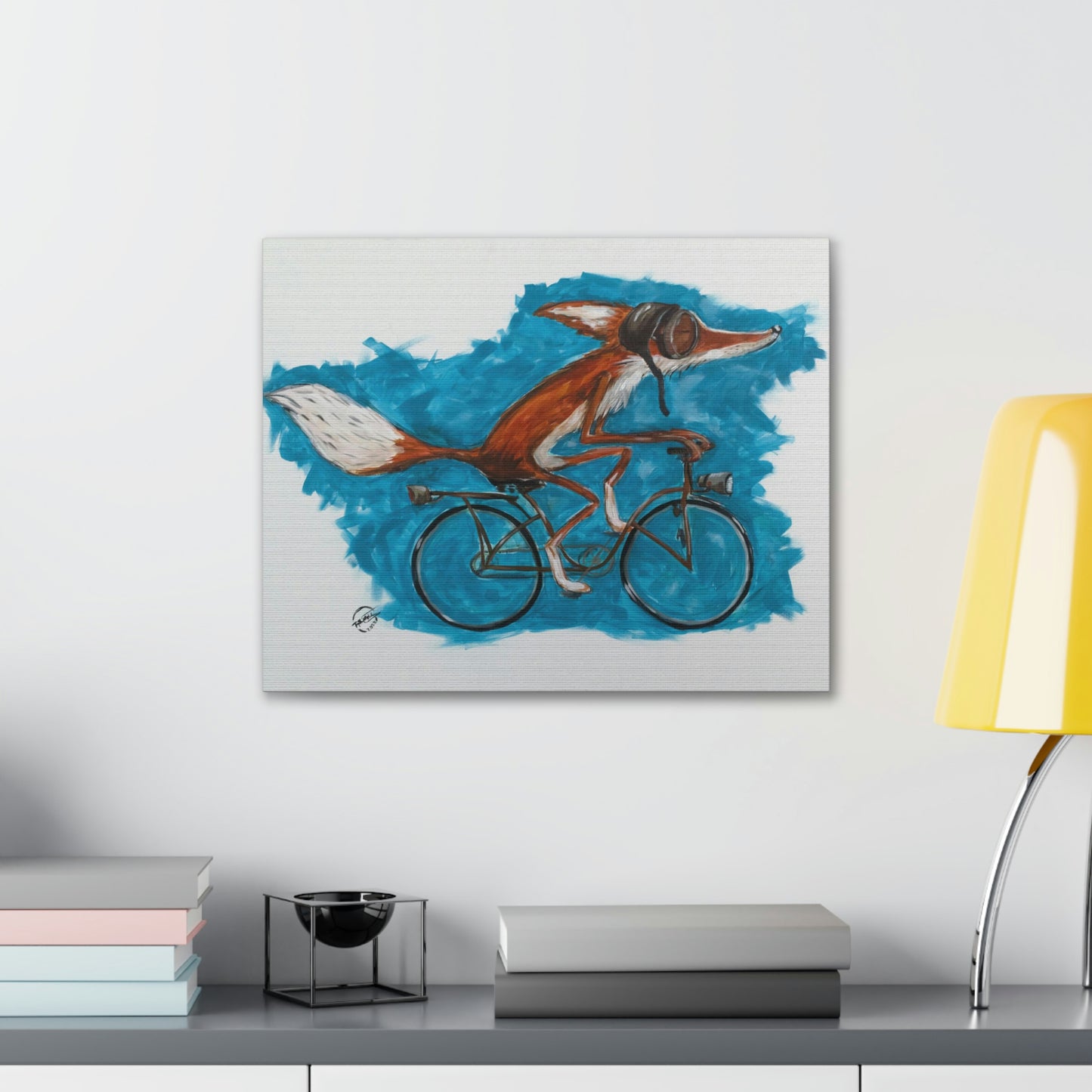 Fox Cycle Canvas Print