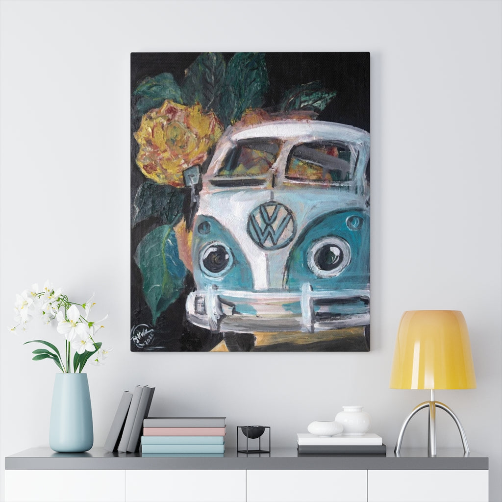 Flowerly Drive Canvas Print