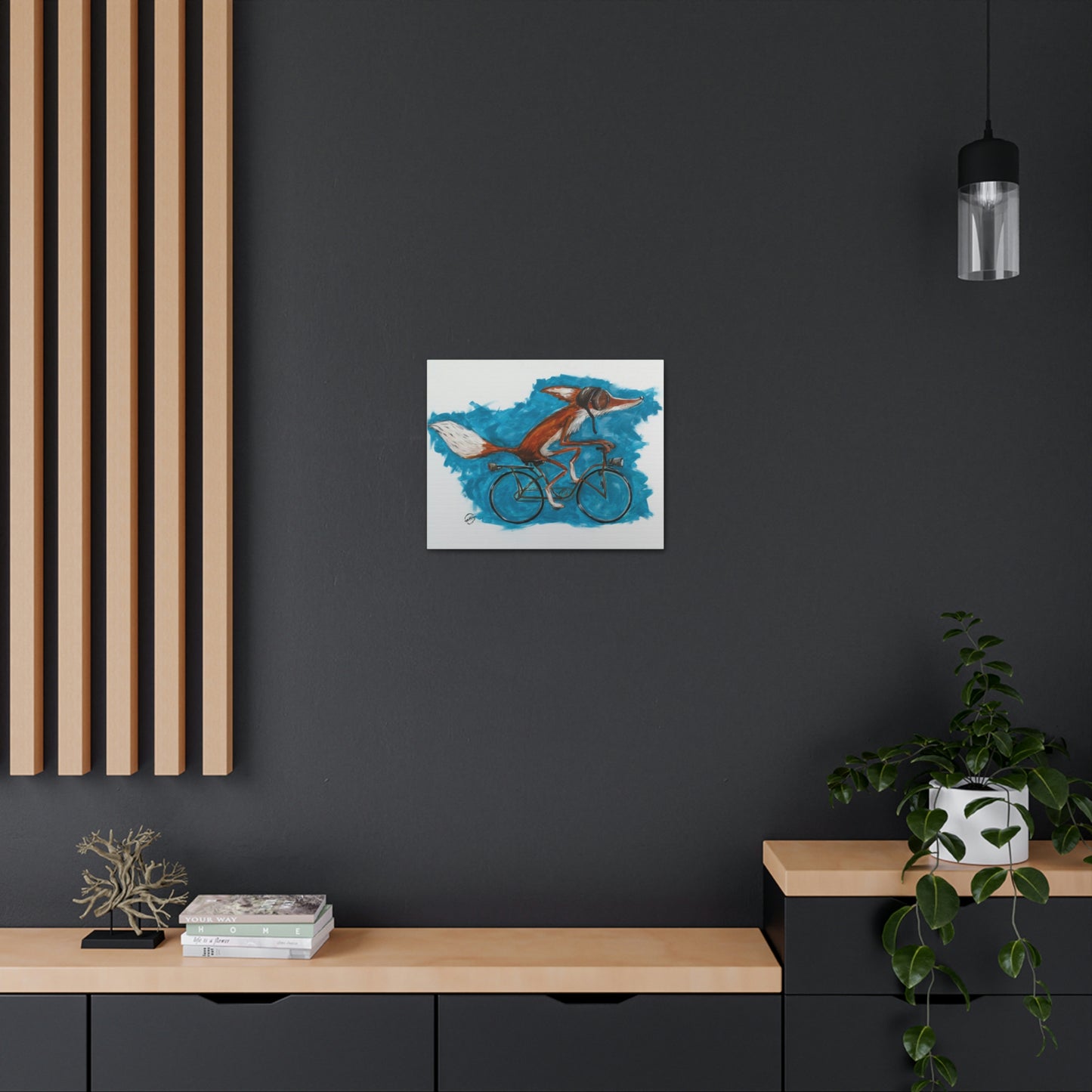 Fox Cycle Canvas Print