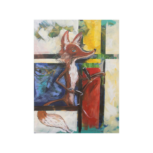 Mondrian Fox (Poster)