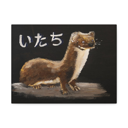 Weasel and thought Canvas Print