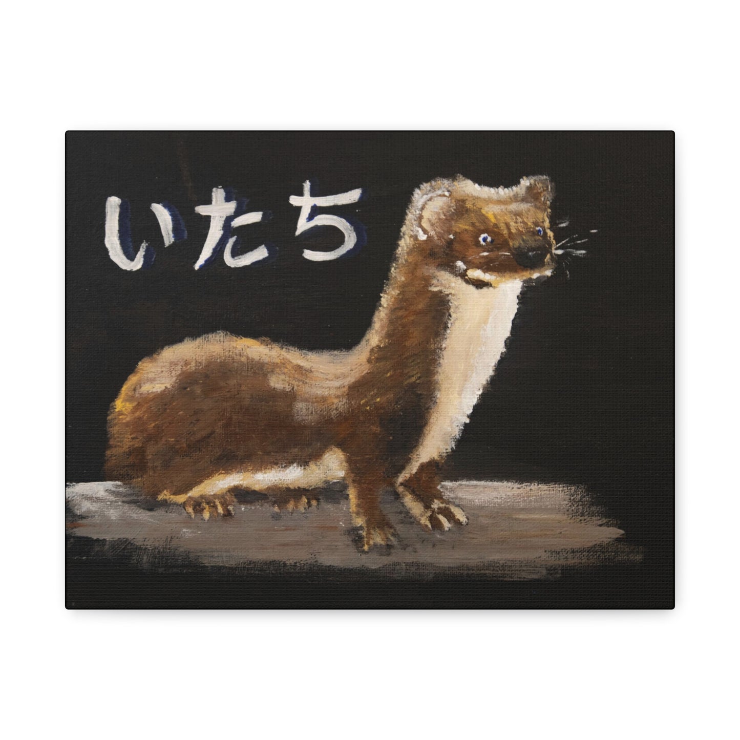 Weasel and thought Canvas Print