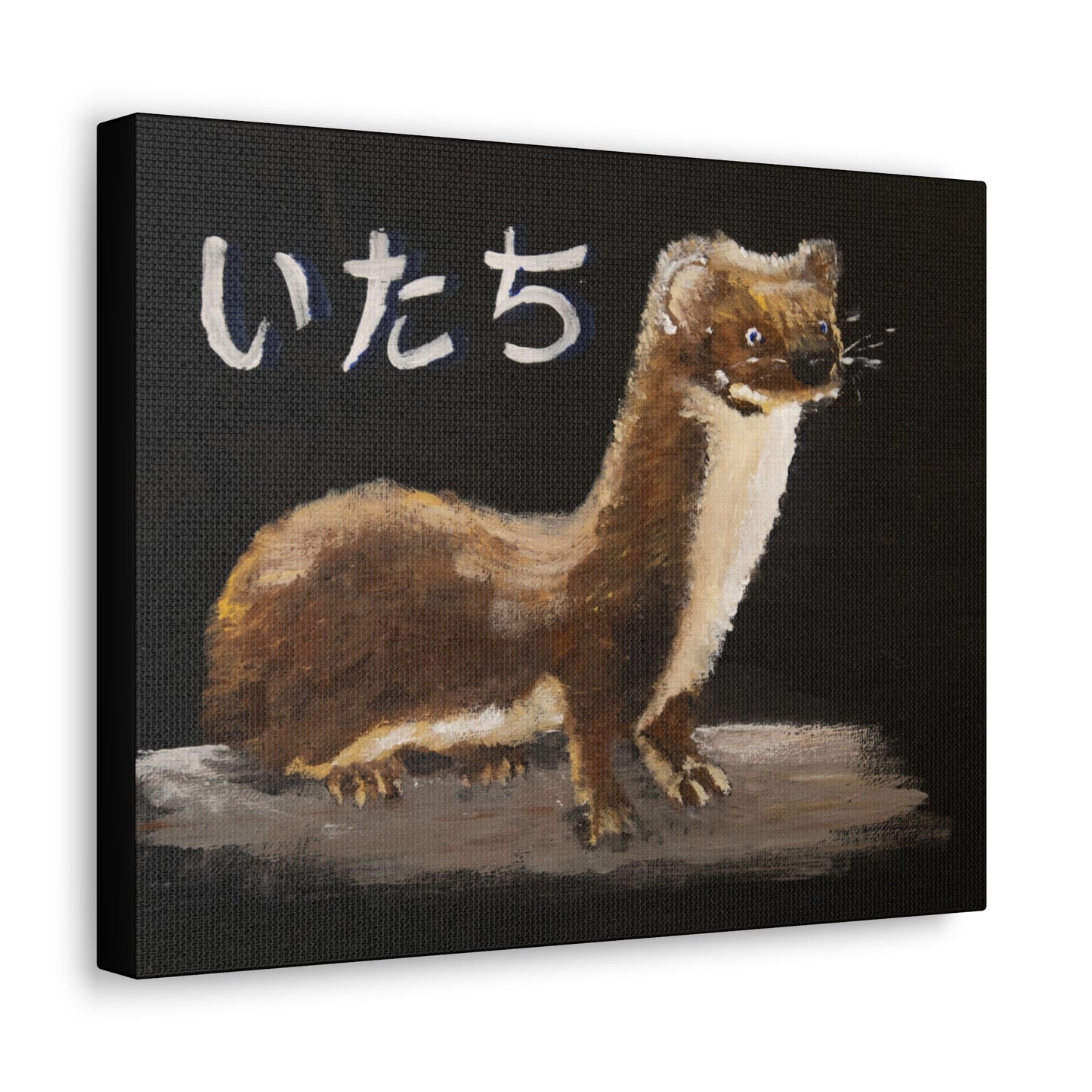 Weasel and thought Canvas Print