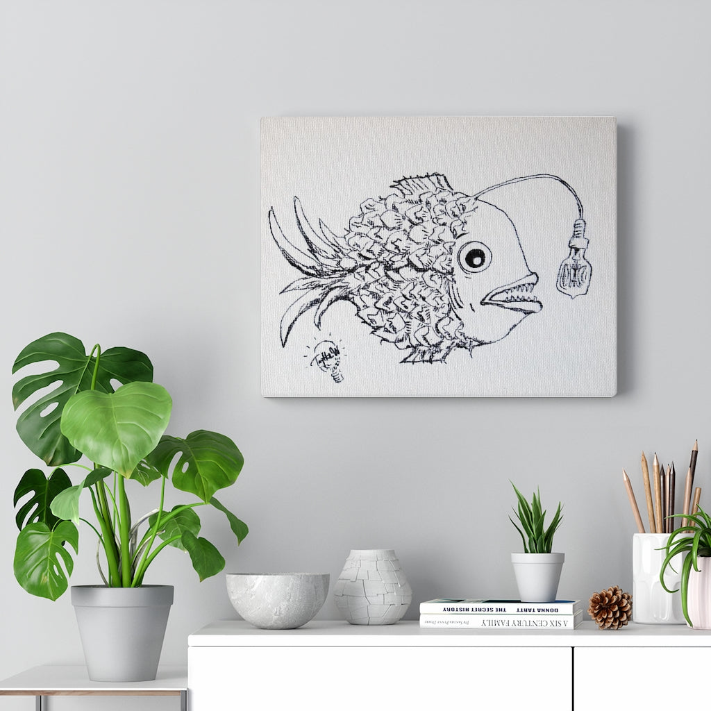 Deep Sea Fish Canvas Print