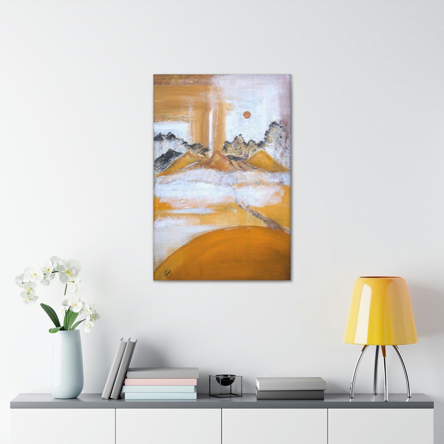 Space Landscape Canvas Print