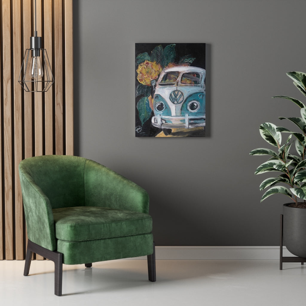 Flowerly Drive Canvas Print