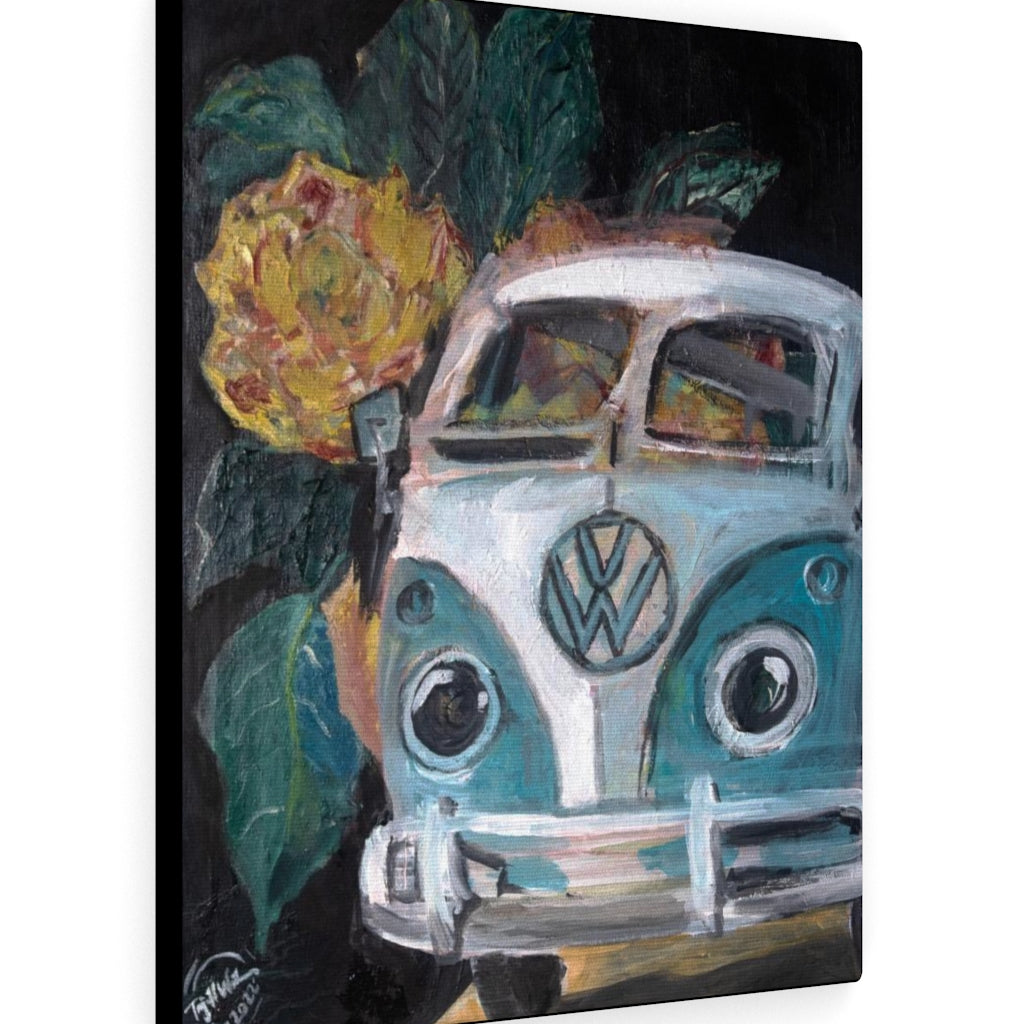 Flowerly Drive Canvas Print