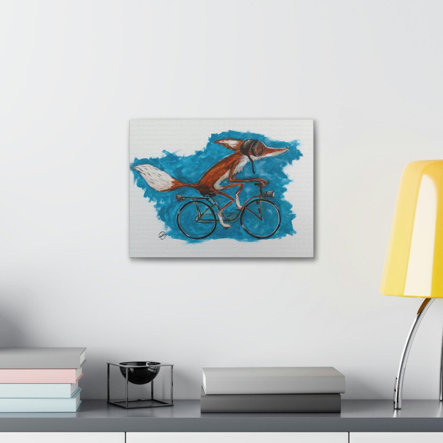 Fox Cycle Canvas Print