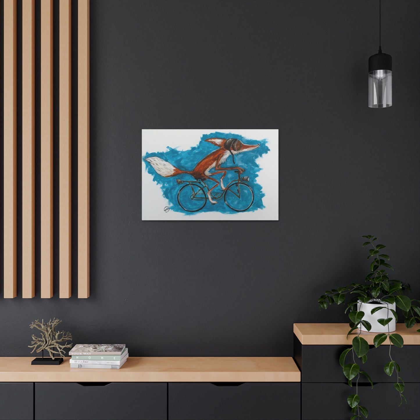 Fox Cycle Canvas Print