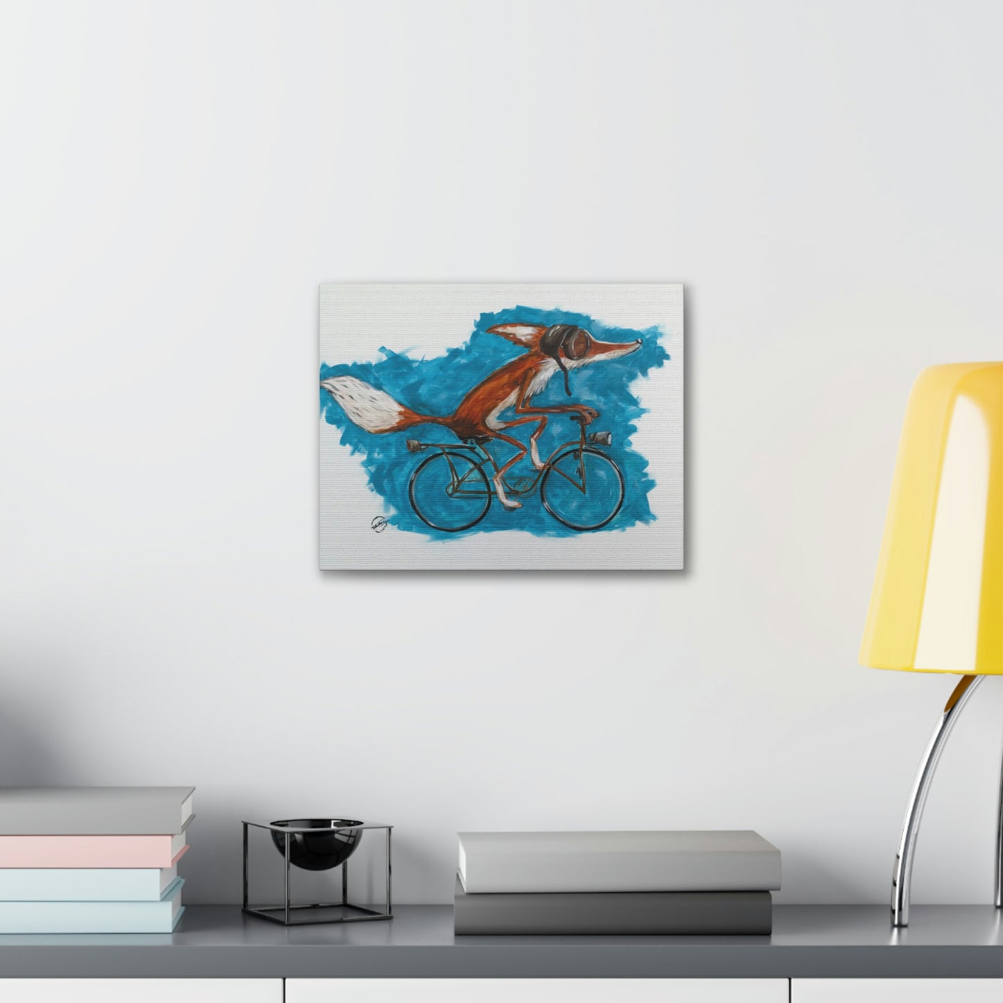 Fox Cycle Canvas Print