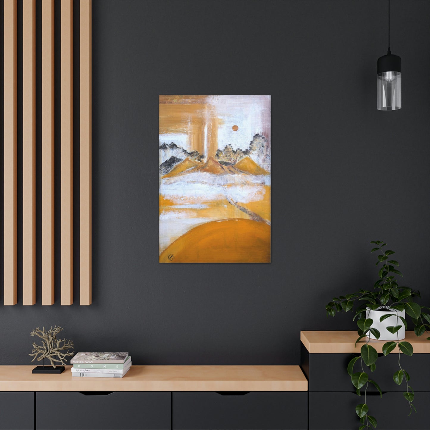 Space Landscape Canvas Print