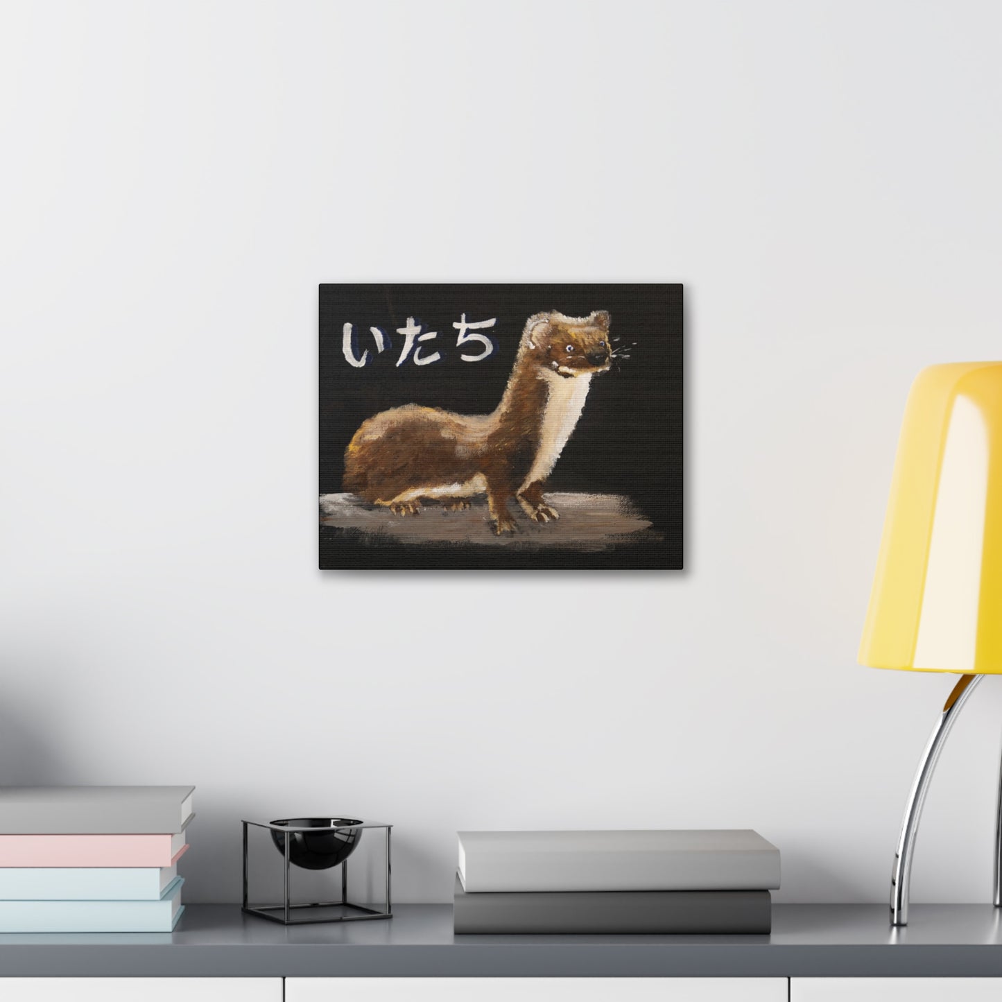 Weasel and thought Canvas Print