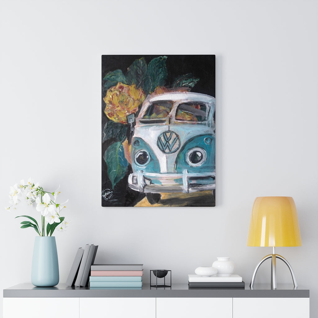 Flowerly Drive Canvas Print