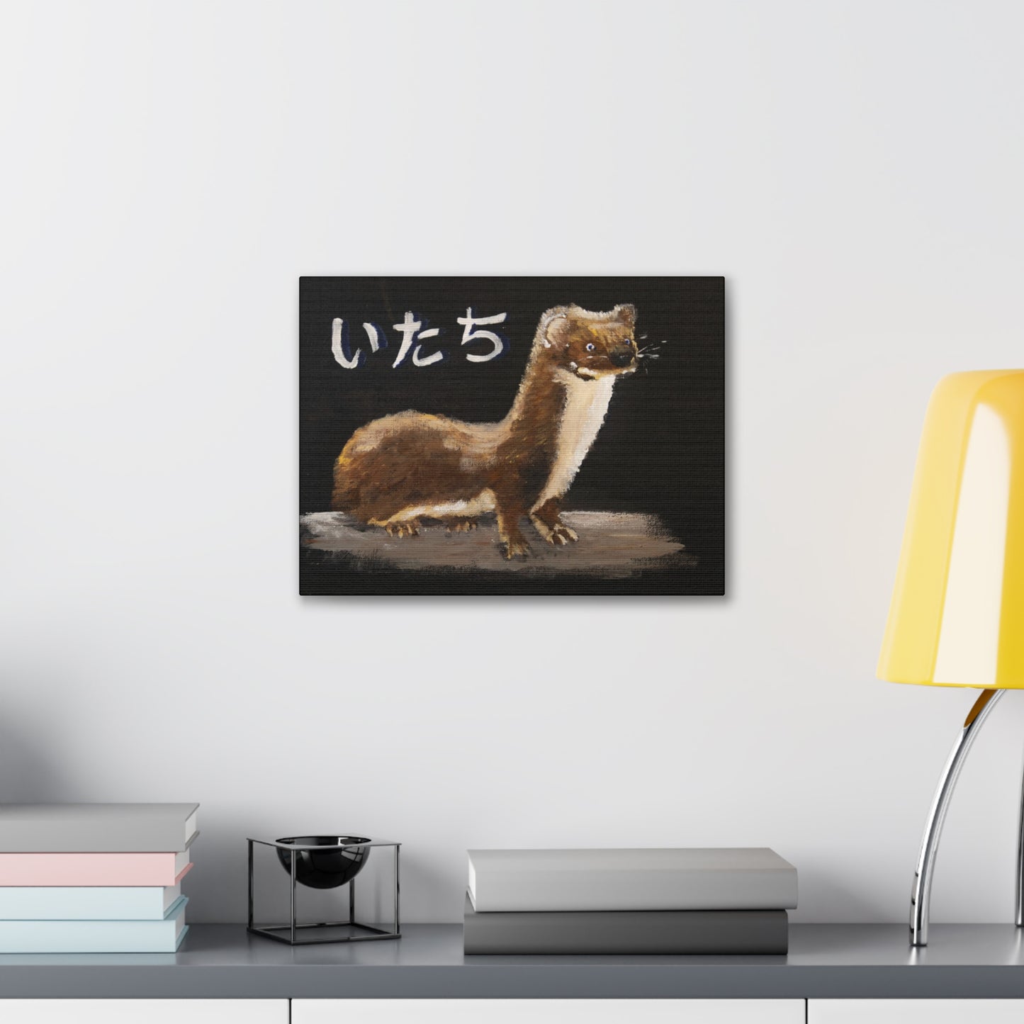 Weasel and thought Canvas Print