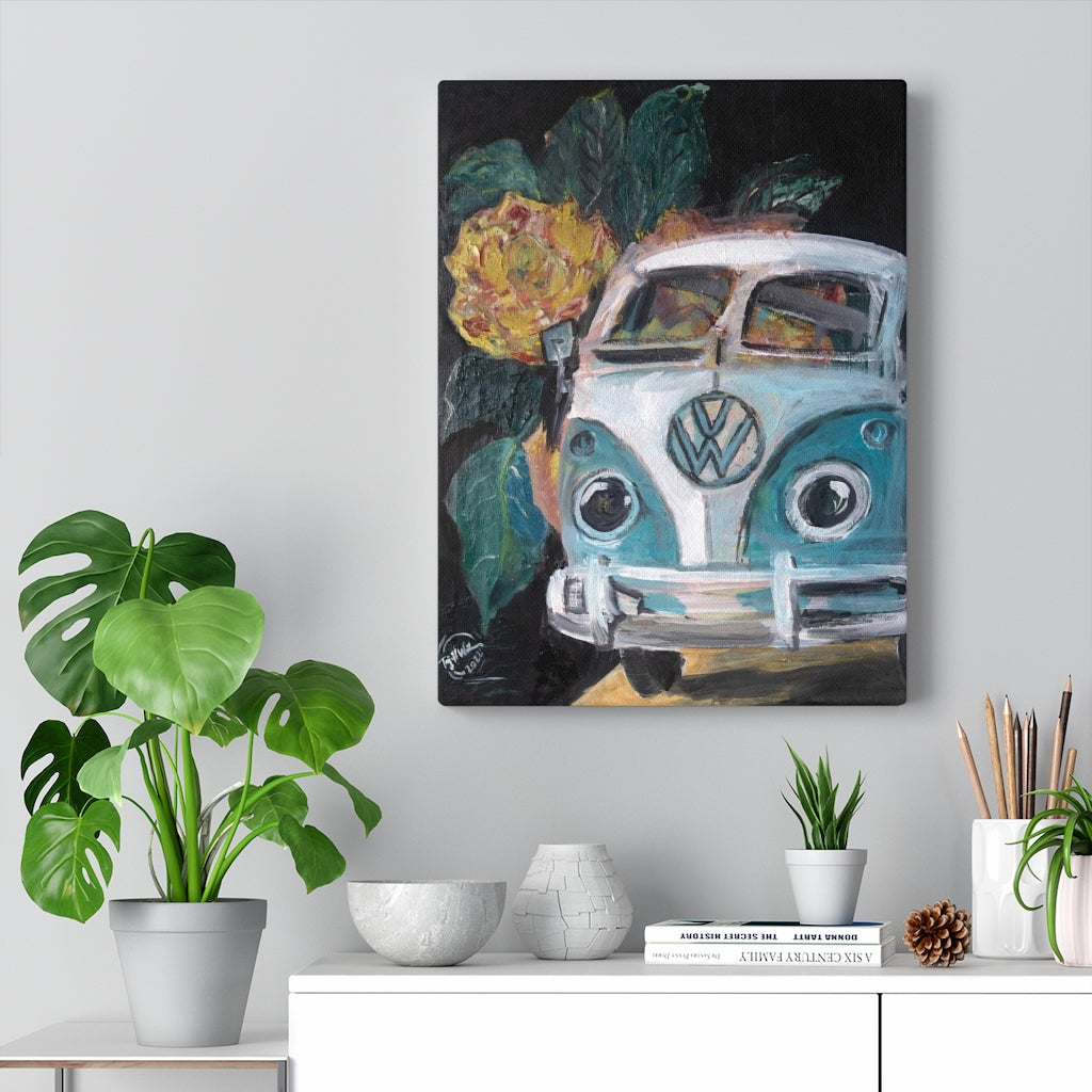 Flowerly Drive Canvas Print