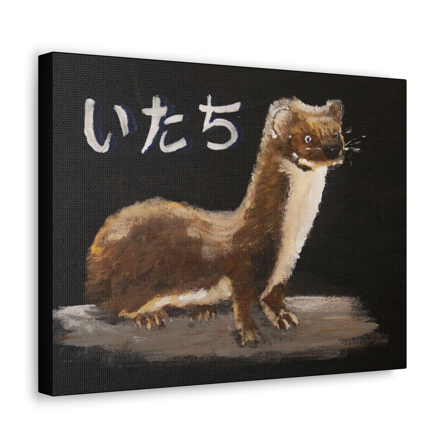 Weasel and thought Canvas Print