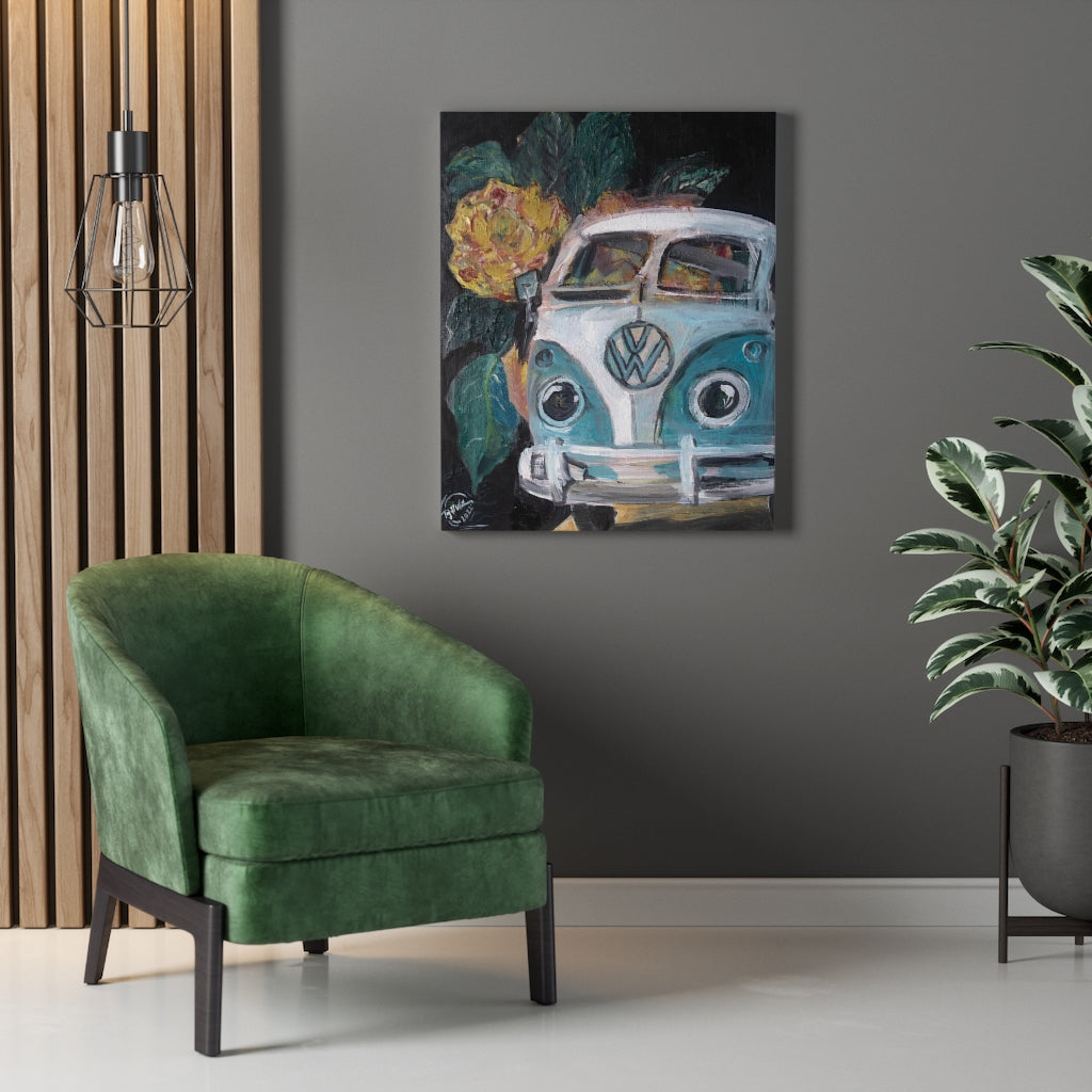 Flowerly Drive Canvas Print