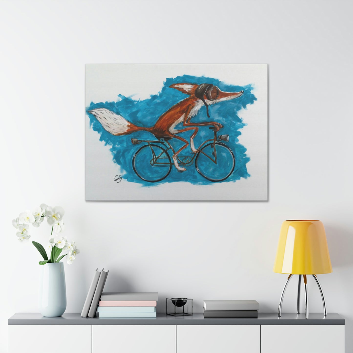 Fox Cycle Canvas Print