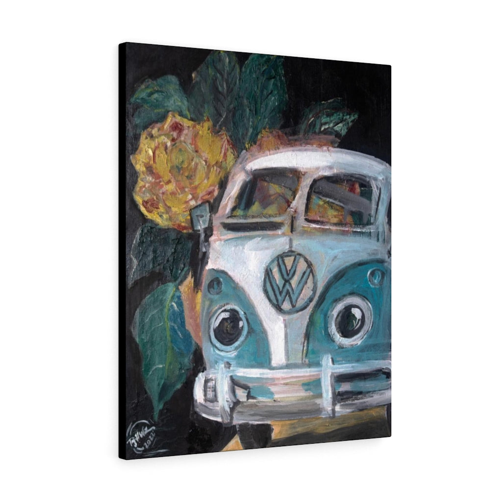 Flowerly Drive Canvas Print