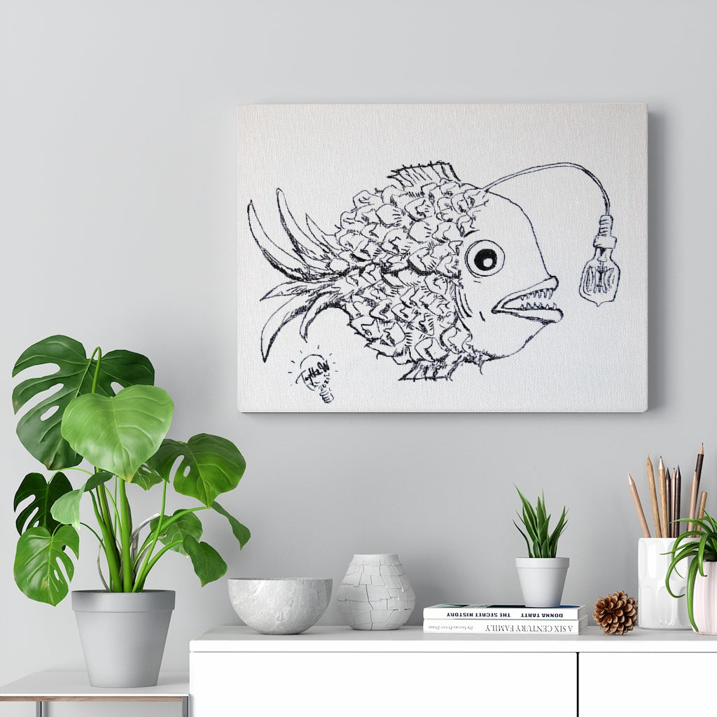 Deep Sea Fish Canvas Print