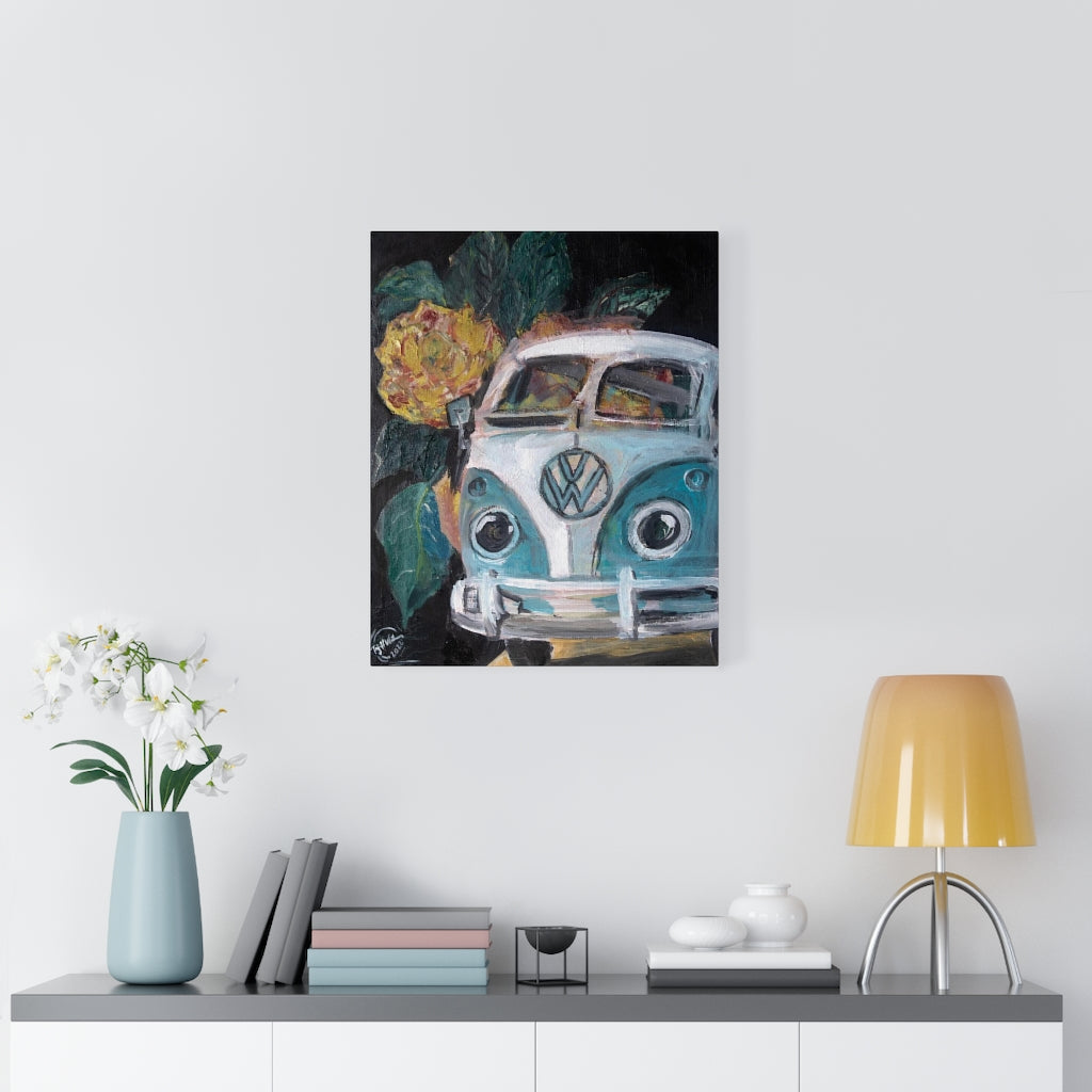 Flowerly Drive Canvas Print