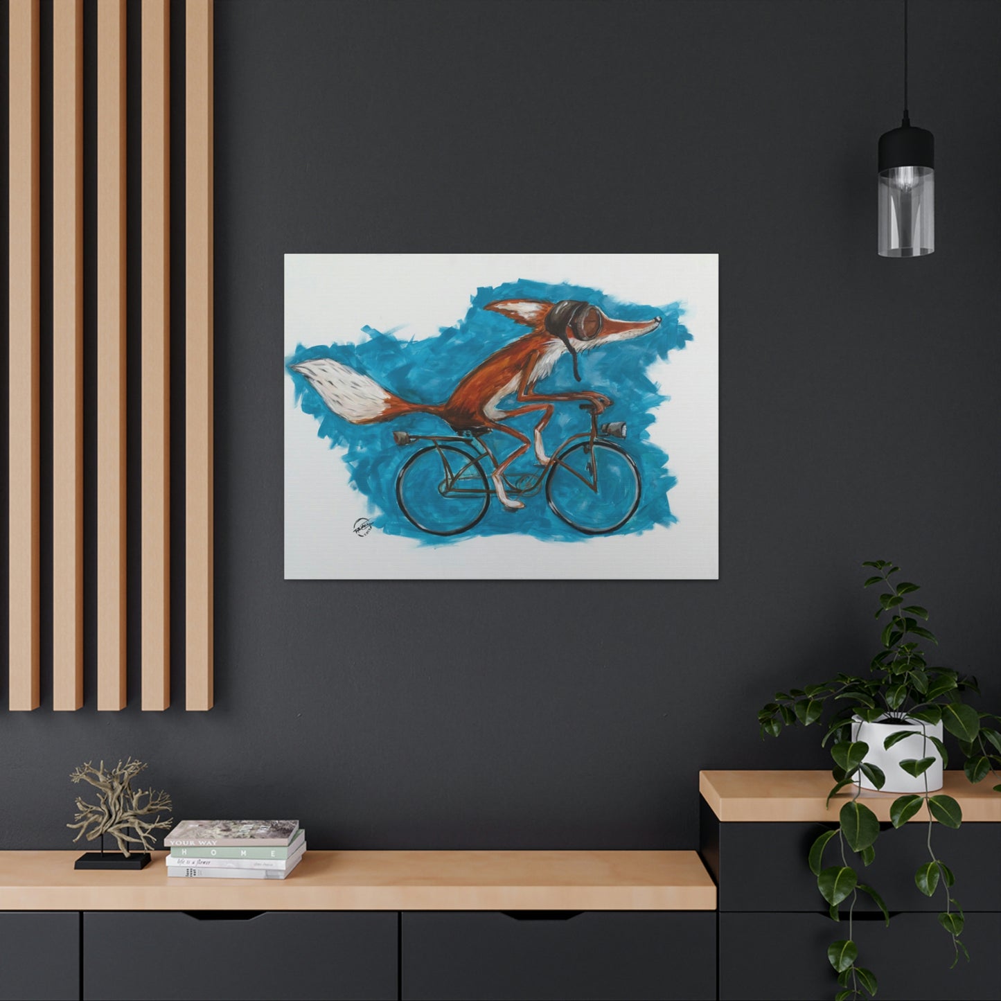 Fox Cycle Canvas Print